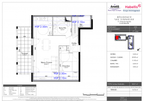 Appartement T2 - Terrasse - 1 chambre - 3-ème étage - Baignoire - Rangement - Ascenseur - Beaune 